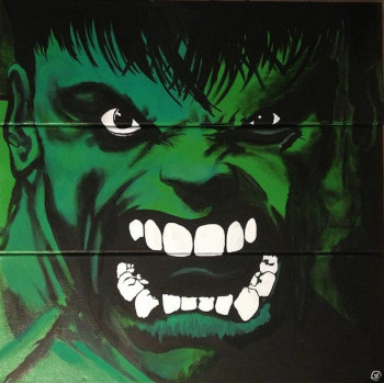 Zeitgenössisches Werk mit dem Titel « Hulk smiling », Erstellt von MARCUS-49