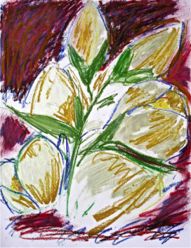 Zeitgenössisches Werk mit dem Titel « Fleurs 51 », Erstellt von CHRISTIAN DOLLET