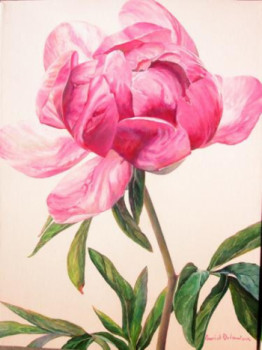 Zeitgenössisches Werk mit dem Titel « Pivoine 1 », Erstellt von MURIEL DOLEMIEUX