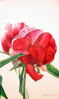 Zeitgenössisches Werk mit dem Titel « Pivoine 2 », Erstellt von MURIEL DOLEMIEUX