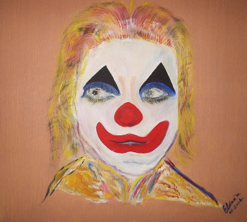 Zeitgenössisches Werk mit dem Titel « Clown Rieur », Erstellt von ISRADAN