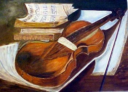 Zeitgenössisches Werk mit dem Titel « Violon  (Cubisme) », Erstellt von ISRADAN