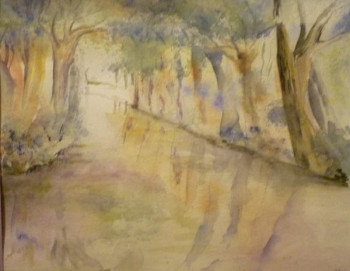 Zeitgenössisches Werk mit dem Titel « Marais poitevin », Erstellt von MARTINE ORTIZ