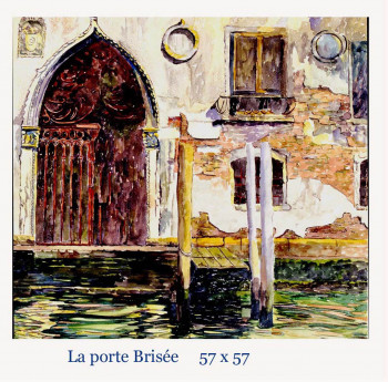 Zeitgenössisches Werk mit dem Titel « La Porte Brisée », Erstellt von DANIèLE RUELLE