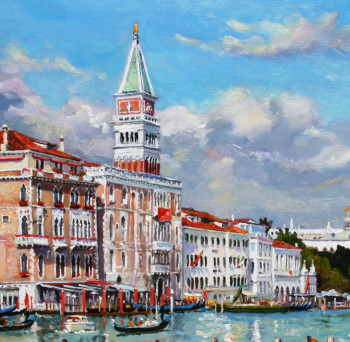 Zeitgenössisches Werk mit dem Titel « Venise (détail) », Erstellt von HENRI LE GOFF