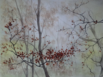 Zeitgenössisches Werk mit dem Titel « Brume d'automne », Erstellt von ABBY