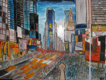 Zeitgenössisches Werk mit dem Titel « times square New York », Erstellt von MICHEL GAY