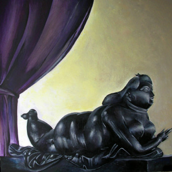 Zeitgenössisches Werk mit dem Titel « Reproduction : Botero », Erstellt von L-SY