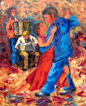 Zeitgenössisches Werk mit dem Titel « Tango », Erstellt von BERNARD NICOLAS