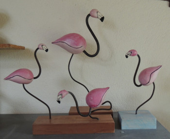 Zeitgenössisches Werk mit dem Titel « flammants roses », Erstellt von PHILIPPE FERNANDES