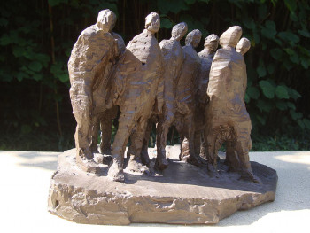 Zeitgenössisches Werk mit dem Titel « Foule - 2005 », Erstellt von DOMINIQUE DUPONT DARTEVELLE