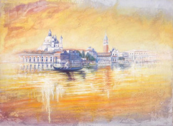 Zeitgenössisches Werk mit dem Titel « Lumière de Venise 2 », Erstellt von CARMEN JUAREZ MEDINA