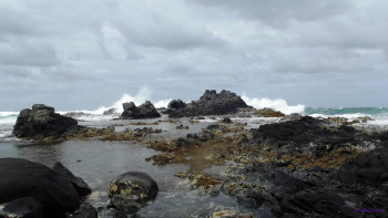 Zeitgenössisches Werk mit dem Titel « L'impact des vagues », Erstellt von SEIDITADENISEART