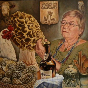 Zeitgenössisches Werk mit dem Titel « La chouetteuse cuisine 2 », Erstellt von BERNARD DUPIN