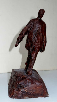 Zeitgenössisches Werk mit dem Titel « un homme qui marche  2011 1 », Erstellt von DOMINIQUE DUPONT DARTEVELLE