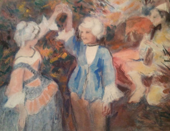 Zeitgenössisches Werk mit dem Titel « 04563R - Enfants déguisés », Erstellt von HENRY SIMON