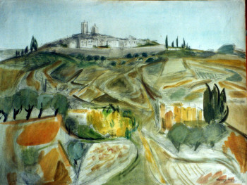 Zeitgenössisches Werk mit dem Titel « 02008 - Saint Paul de Vence », Erstellt von HENRY SIMON