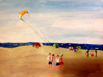 Zeitgenössisches Werk mit dem Titel « PLAYA Dé SAL », Erstellt von SARAH ARTIN'S