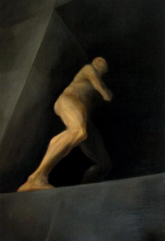 Zeitgenössisches Werk mit dem Titel « Homme et mur », Erstellt von FRANçOIS FERRIER