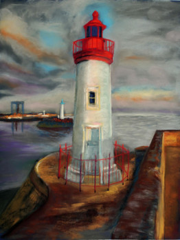 Zeitgenössisches Werk mit dem Titel « Le Phare de La Cotinière », Erstellt von BARTLET-DROUZY