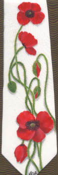 Zeitgenössisches Werk mit dem Titel « coquelicot », Erstellt von PODESTAT CREATIONS