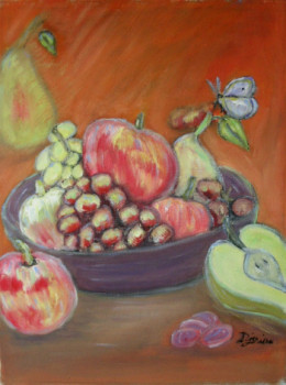 Zeitgenössisches Werk mit dem Titel « fruits et papillon », Erstellt von MADI