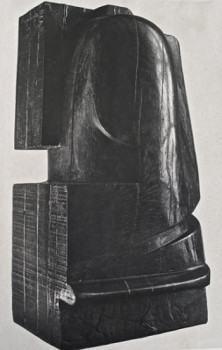 Zeitgenössisches Werk mit dem Titel « Sculpture sur bois-Escultura sobre madera », Erstellt von DAVID OPPENHEIM