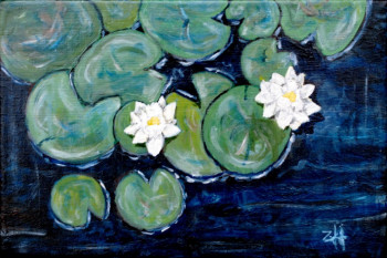 Zeitgenössisches Werk mit dem Titel « Les nénuphars / Water lilies / I nenufari », Erstellt von JEAN-FRANçOIS ZANETTE