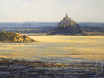 Zeitgenössisches Werk mit dem Titel « La baie du Mont Saint Michel », Erstellt von SYLVIE PIOLI