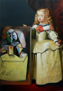 Zeitgenössisches Werk mit dem Titel « INFANTE MARIA MARGARITA », Erstellt von BRUET