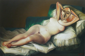 Zeitgenössisches Werk mit dem Titel « LA DORA DESNUDA », Erstellt von BRUET