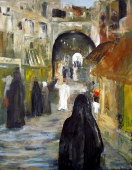 Zeitgenössisches Werk mit dem Titel « Dans les souks de Damas », Erstellt von GUILLOU