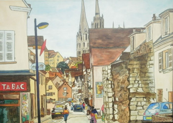 Zeitgenössisches Werk mit dem Titel « Chartres », Erstellt von JOëL