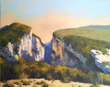 Zeitgenössisches Werk mit dem Titel « Les gorges du Verdon », Erstellt von SYLVIE PIOLI