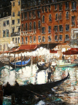 Zeitgenössisches Werk mit dem Titel « Venezia, riva del vin », Erstellt von JEAN-LUC CELCE