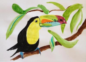 Zeitgenössisches Werk mit dem Titel « toucan », Erstellt von JULIAN RAPOPORT