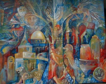 Zeitgenössisches Werk mit dem Titel « Jerusalem », Erstellt von OXANA ZAIKA