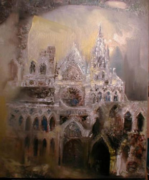 Zeitgenössisches Werk mit dem Titel « Cathedrale », Erstellt von OXANA ZAIKA