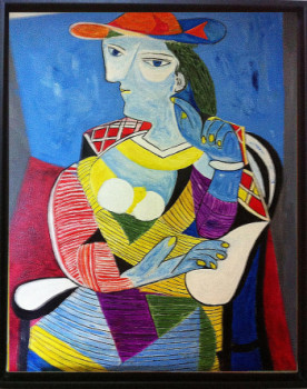 Zeitgenössisches Werk mit dem Titel « femme assise », Erstellt von PESARO94