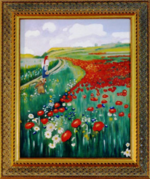 Zeitgenössisches Werk mit dem Titel « 12 - COQUELICOT P1050789 », Erstellt von ARTISTE M.EGVA