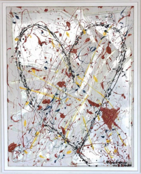 Zeitgenössisches Werk mit dem Titel « B. Boucau - Débris d'Amour (Fragment of Love) (70x90) », Erstellt von B. BOUCAU