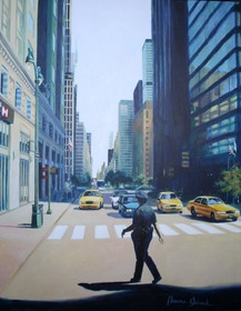 Zeitgenössisches Werk mit dem Titel « "Taxis sur Park Avenue" », Erstellt von MAXENCE GERARD