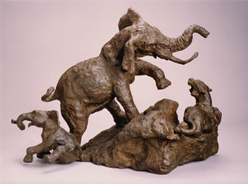 Zeitgenössisches Werk mit dem Titel « SURVIVAL », Erstellt von BARAKE SCULPTOR