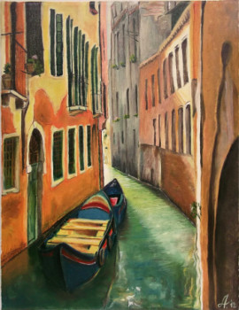 Zeitgenössisches Werk mit dem Titel « Venise », Erstellt von ADINA LOHMULLER