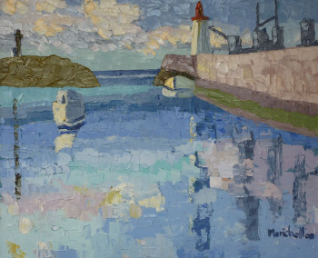 Zeitgenössisches Werk mit dem Titel « Port aux phares », Erstellt von MARICHALTON