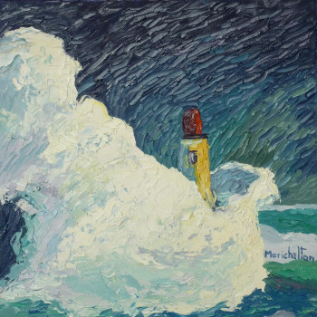 Zeitgenössisches Werk mit dem Titel « Vague aux phare », Erstellt von MARICHALTON