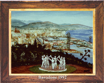 Zeitgenössisches Werk mit dem Titel « Barcelone 1992 », Erstellt von EMILE RAMIS