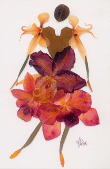 Zeitgenössisches Werk mit dem Titel « n° 78 Orchidées  », Erstellt von PODESTAT CREATIONS