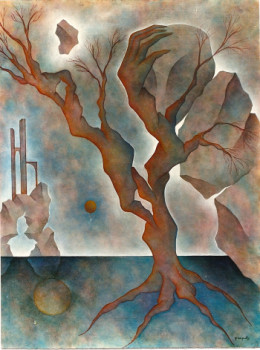 Zeitgenössisches Werk mit dem Titel « L'ARBRE PENSANT », Erstellt von DE CARGOUëT