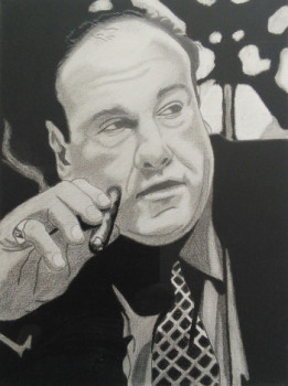 Zeitgenössisches Werk mit dem Titel « Tony Soprano », Erstellt von BALBOA76